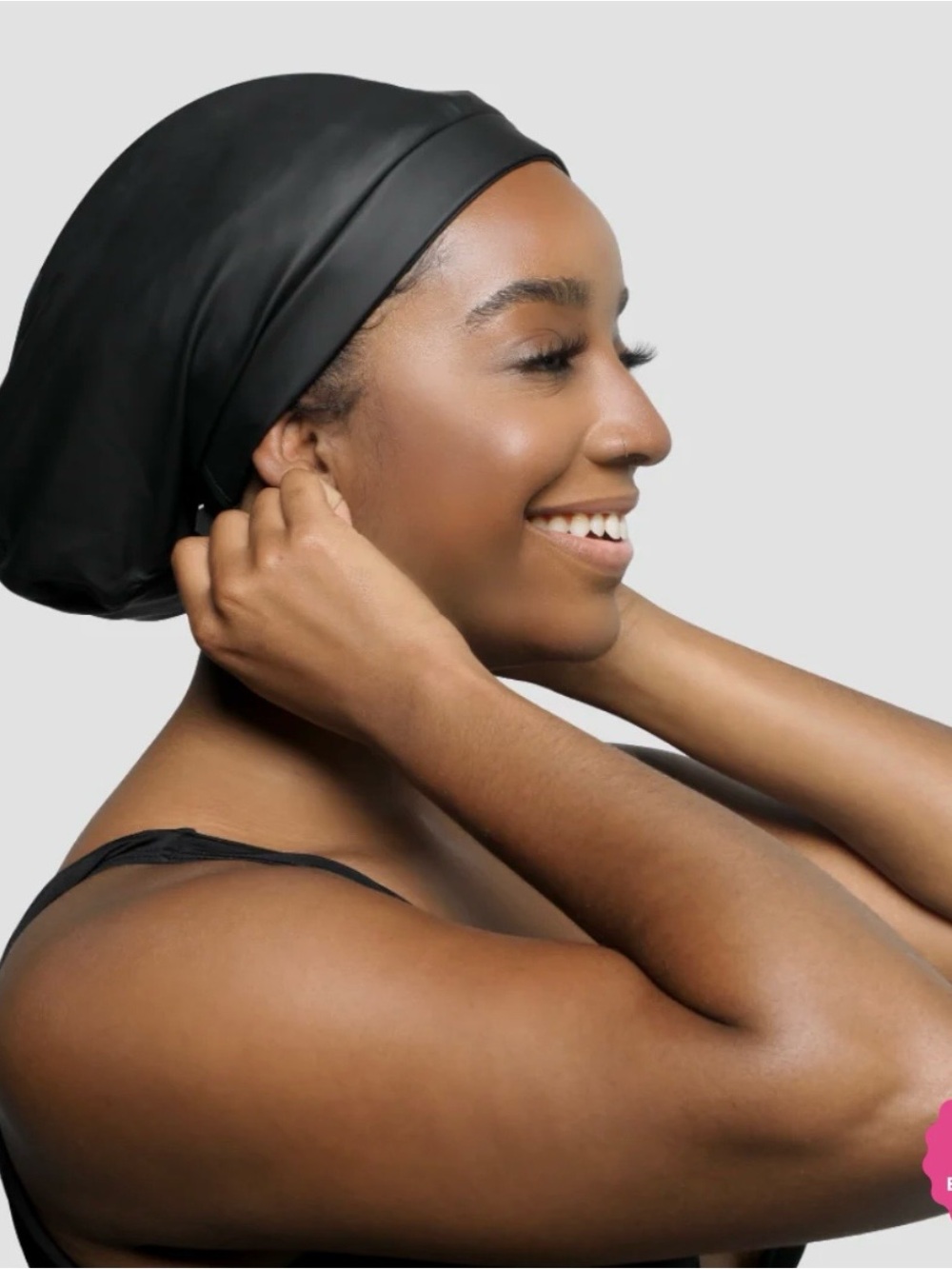 Hairbrella Satin-Lined Waterproof Adjustable Swim Cap